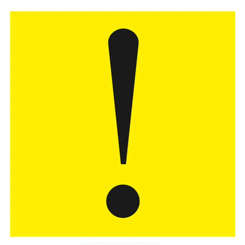 

Funny Exclamation Mark for A New Driver Colorful Car Sticker Waterproof Sunscreen Reflective Anti-UV Fashion Pvc 15cm X 15cm
