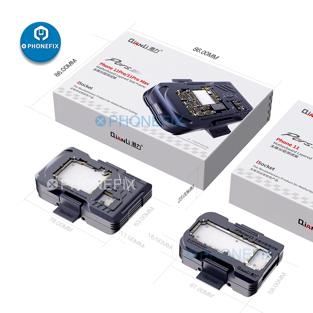 

Приспособление для тестирования материнской платы Qianli iSocket Jig для iPhone 11/11Pro/11Pro max разделение печатной платы верхний и нижний зажим для тестирования материнской платы