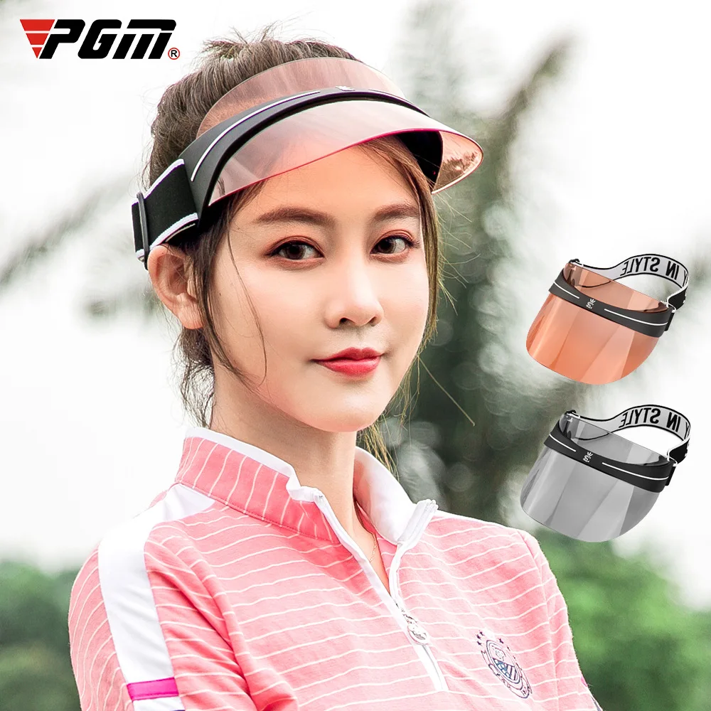 PGM Adjustable Sun Visor Hat Women Headband Golf Caps Summer Anti UV Ladies Transparent Golf