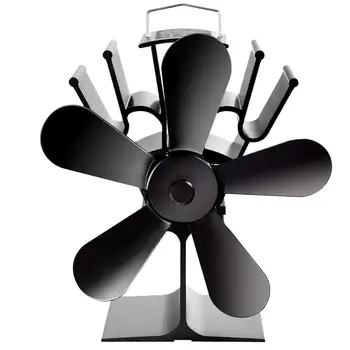

5 Blades Fireplace Fan Wood Burner Cooking Stove Thermal Heat Power Fan Quiet Home Fireplace Fan Efficient Heat Distribution