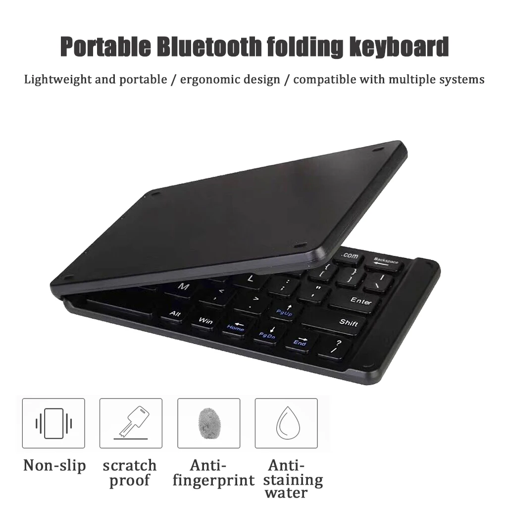 Light Handy Bluetooth 3.0 Folding Keyboard Portable Foldable BT Wireless Keypad For ipad IOS Android Windows Tablet phone 