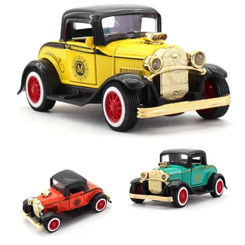 

Sound Pull Back Vehicles Gift Mini Children Toy Boys Car Model Christmas Zinc Alloy Collection Vintage Light Random Color