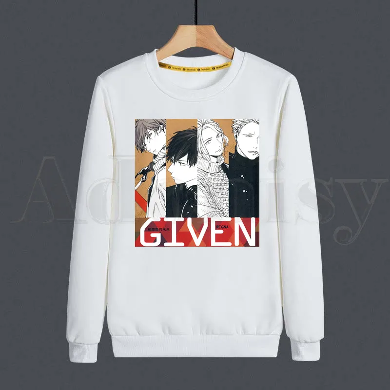 

Given Anime Ritsuki Uenoyama Mafuyu Sato Yaoi Bl Hoodie Men Sweatshirt Casual Crewneck Sweatshirts Winter Autumn Hoody Clothing
