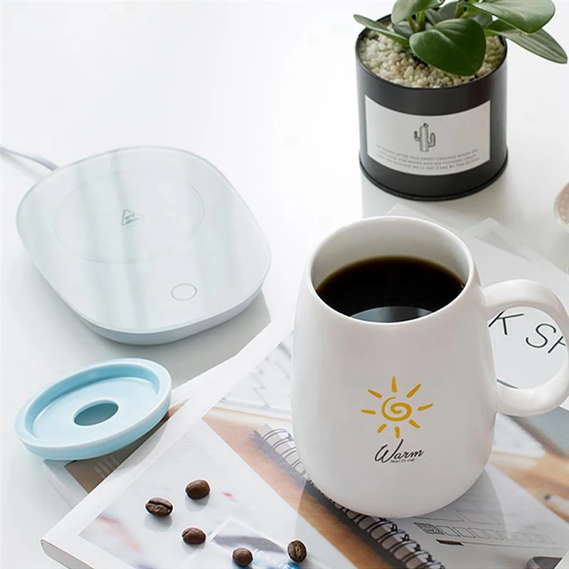 

Hot New Electric Cup Mug Milk Tea Coffee Drink Warmer Heater Tray Mat Gravity Sensor Us Plug