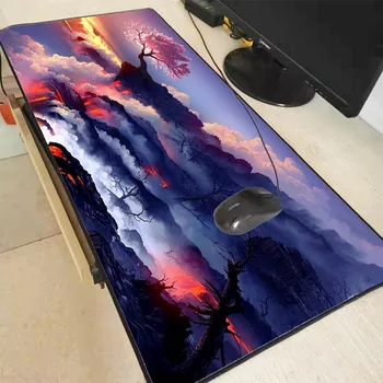 

Flower Blooms Office Computer Desk Mat 90*40/60*30cm Table Keyboard Mouse Pad Laptop Cushion Desk Mat Gamer Mouse Pad