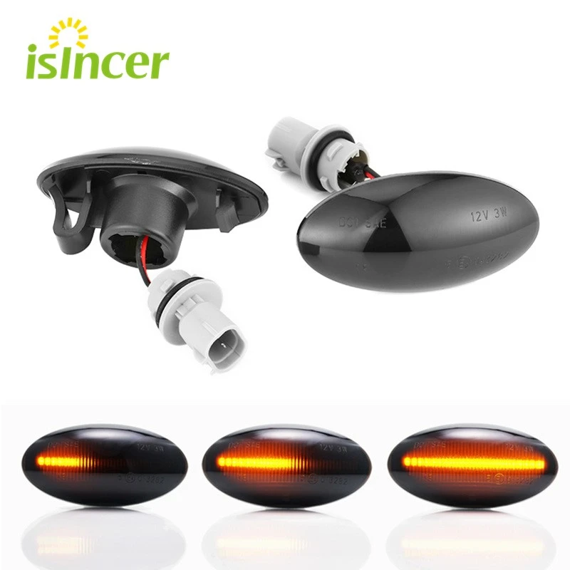 

2pcs Dynamic LED Side Marker Turn Signal Lights Indicator Amber Repeater Car Lights For Suzuki Swift Jimmy Vitara SX4