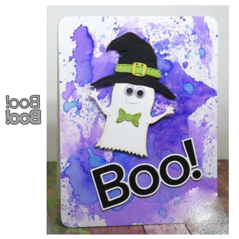 

JC New Design Metal Cutting Dies Boo Letters Words Scrapbooking Craft Stencil Punch Blade Card Make Mould Sheet Decor Template