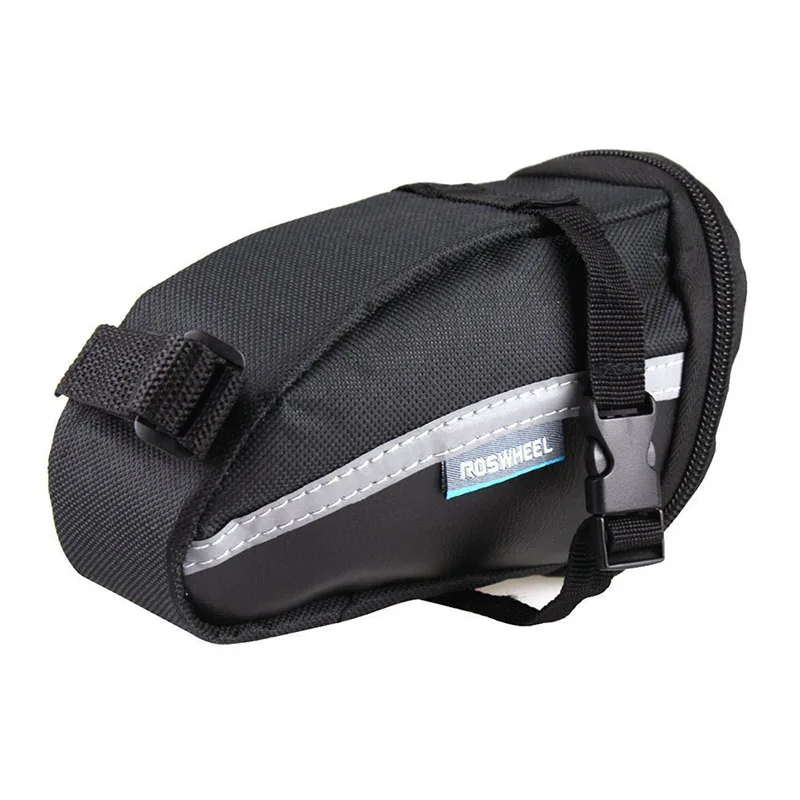 

Reflective Strip Design Bicycle Backseat Smartphone Waterproof Bag Saddle Bags Polyester