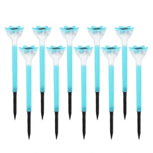 Solar Powered LED Lawn Lamps Decor Pathway Lights Outdoor Waterproof Garden Solar Lamp Yard Patio Landscape Lighting 3 Colors