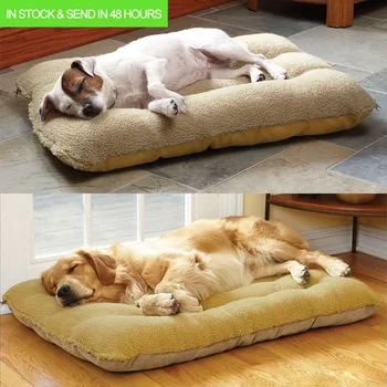 

Luxury Winter Dog Bed Mat Thicken Pet Cushion Blanket Warm Puppy Cat Fleece Beds House For Small Large Dogs Cats Pad Nest