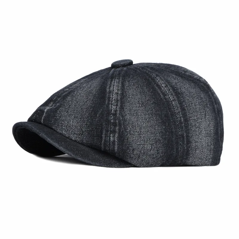 LDSLYJR Four Seasons Cotton Solid Color Newsboy Caps Flat Peaked Cap Men and Women Painter Beret Hats 46 beret hat,newsboy cap,newsboy hat