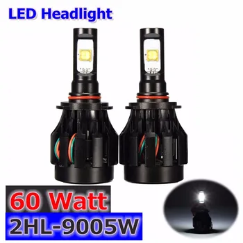 

2pcs Car Headlight Bulbs LED H4 H8 H9 H11 9005 9006 9007 Auto Bulb 7000LM 60W Car Lights Universal for CHEVROLET for FORD
