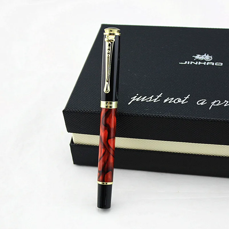 Luxury Hero 981-1 Drawbench Metal Fountain Pen Fine Nib 0.5mm Writing Xmas Gifts 