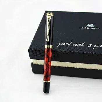 

Jinhao 500 Luxury Brand Metal Business Pen High Quality Ice Red Ballpoint Pens for School Office Writing Gift Stationery