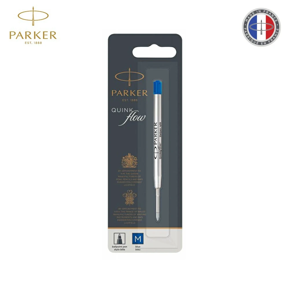 Стержень шариковый Parker QuinkFlow Z08 M 1мм синие чернила блистер (1950371) быстрая доставка