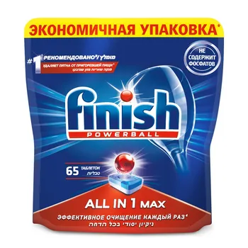 

Tablets for dishwasher Finish "Powerball All in 1 Max, 65 tablets