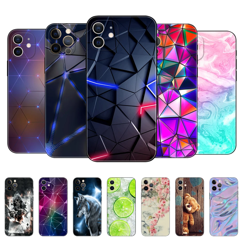 Per Iphone 12 Custodia Per Iphone 12 Mini 12 Pro Max Custodia Morbida In Silicone Cover Per Telefono Per Apple Iphone12 12Pro Paraurti Custodia In Tpu