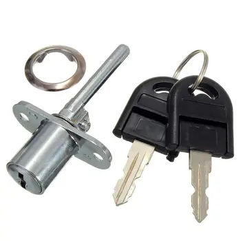 

Zinc Alloy Computer Desk Cabinet Mailbox Drawer Cupboard Locker Cam Lock with Keys, Silver
