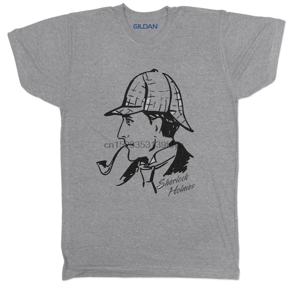 SHERLOCK HOLMES INSPIRED GREY DETECTIVE FILM MOVIE DR WATSON 80S 90S 1 T SHIRT(1) | Мужская одежда