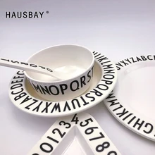 Детская алфавитная тарелка, Детские противовоспалительные тарелки с цифрами, поднос с буквами, пищевая добавка, тренировочная треугольная прямоугольная посуда 1258