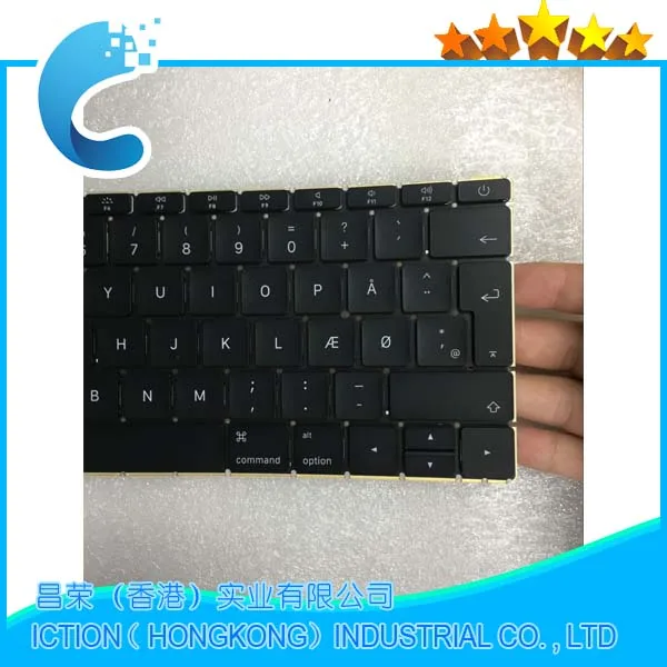 

Original NEW A1534 Keyboard 2016 Years for MacBook Retina 12" A1534 Danish Denmark Danmark DK Keyboard