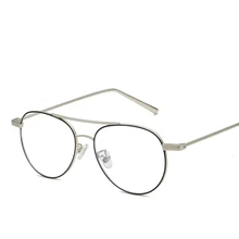 Новые унисекс повседневные Дикие синие очки для чтения с пленкой, классические очки в стиле пилота, Модные индивидуальные очки без градусов для чтения