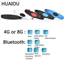 4 ГБ 8 ГБ MP3 наушники IPX8 водонепроницаемый Плавательный спорт музыкальный плеер шейные стерео наушники Аудио гарнитура с FM для дайвинга