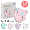 10PCS Children Mascarilla Fpp2 Homologada Face Mask 4-12Years Old Mascarillas Fpp2 Niños Hourse Printed Masque Enfant KN95 1