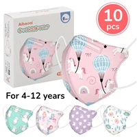 10PCS Children Mascarilla Fpp2 Homologada Face Mask 4-12Years Old Mascarillas Fpp2 Niños Hourse Printed Masque Enfant KN95 1
