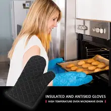 1 пара, горячая Распродажа, силиконовые перчатки для духовки, высокое качество, Нескользящие, бытовые, термостойкие, для кухни, для приготовления пищи, перчатки для выпечки