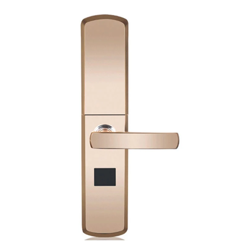 Безопасность Электронный Цифровой умный дверной замок с идентификацией через отпечатки пальцев приложение+ сенсорный пароль+ ключ+ карта+ отпечаток пальца 5 способ дверной замок электронный отель - Цвет: Золотое шампанское