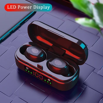 

Touch Control Ear Buds TWS 5.0 Earphone Bluetooth Wireless Earbuds Waterproof with Display Noise Cancelling with Mic for Android