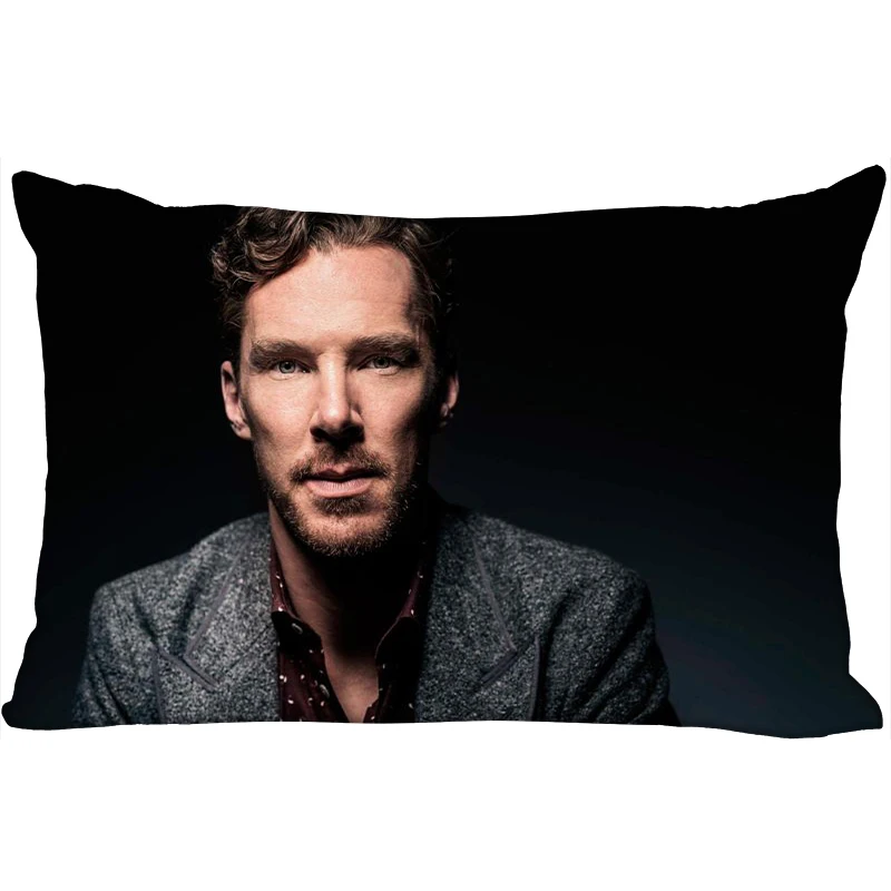 Заказной Бенедикт Cumberbatch Печать наволочки Две стороны Стандартный атлас шелк мягкие прямоугольные Наволочки на молнии больше размер - Color: 22