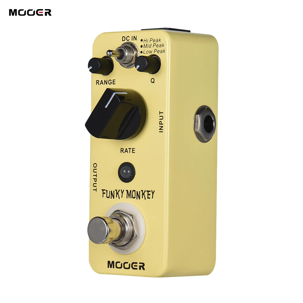 

MOOER Funky Monkey Auto wah effect pedal 3 peak modes With true bypass full metal shell