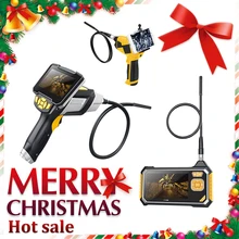 Antscope 4,3 дюймов промышленный эндоскоп 1080P HD 8 мм Инспекционная камера для ремонта авто инструмент змея жесткий ручной Wifi эндоскоп 35