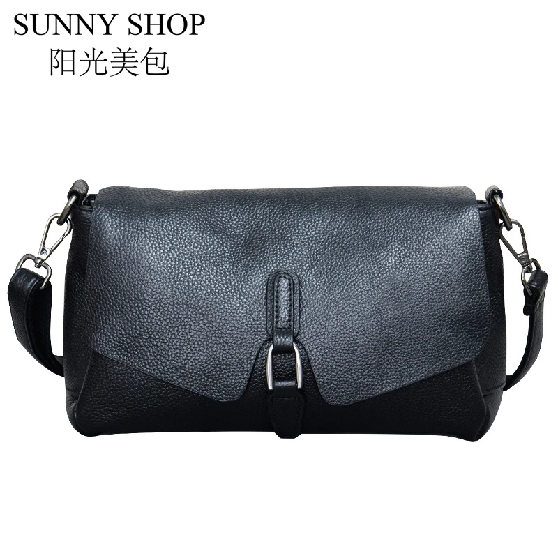 Подвесные сумки SUNNY SHOP из натуральной кожи модная женская маленькая сумочка на