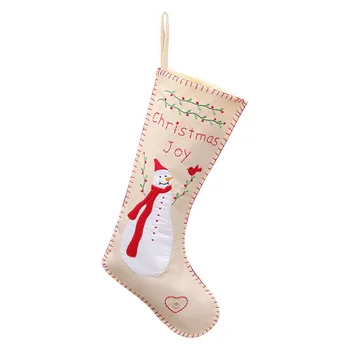 

Hanging Christmas Stockings Christmas Socks of the Snowman Non-woven Christmas Stocking Christmas Cherished Candy Bag