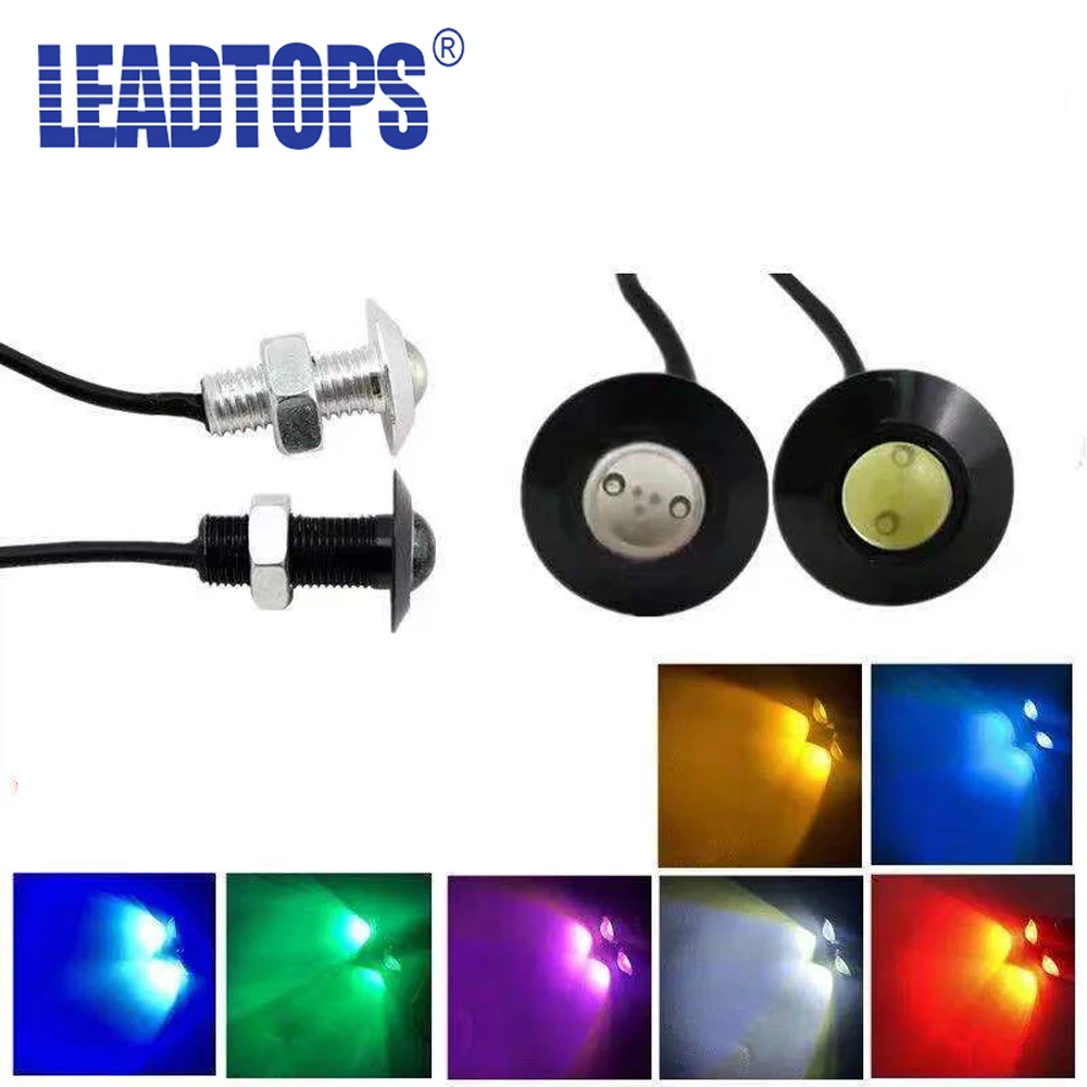 

LEADTOPS 2pcs DRL Ultra-thin Eagle Eye LED Daytime Running Lights Car Lamps Car Decoration Lamps For All Car