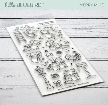 

Mouse festival Metal cutting dies and Clear Stamps Transparent Silicone Seal for DIY scrapbooking photo album Decorative