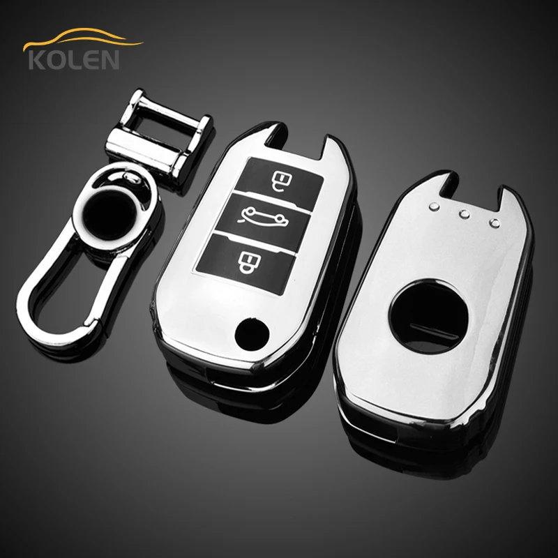 Car Key Shell Key Case Cover TPU Car Remote Key Case Cover Shell Fob For Peugeot 208 2008 308 3008 408 508 107 301 Citroen C4 CACTUS C5 DS4 DS5 Accessories