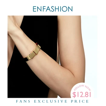 

Enfashion Wide Knot Bracelet manchette Noeud Armband Rose Gold color Bangles Bracelets For Women Cuff Bracelets pulseiras