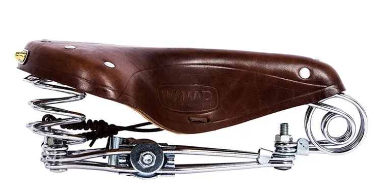 昭和レトロ革製ダブルスプリングサドル 昭和レトロ革製ダブルスプリングサドル 昭和レトロ革製ダブル