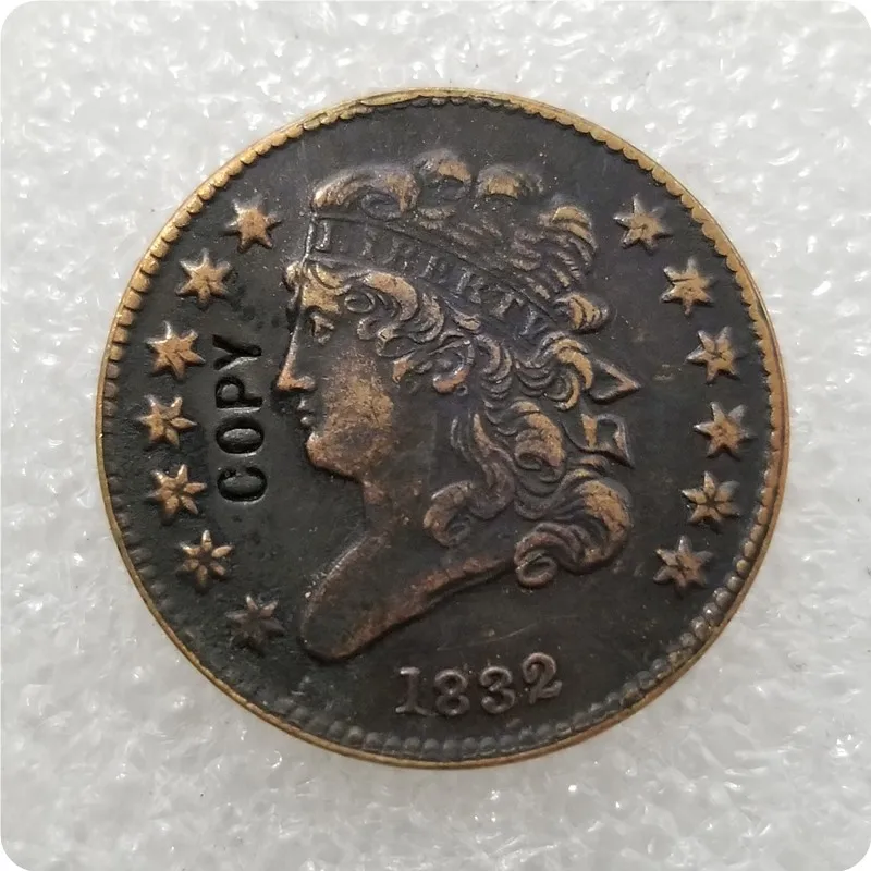 США 1809-1836 классический головы пол-цента копии монет