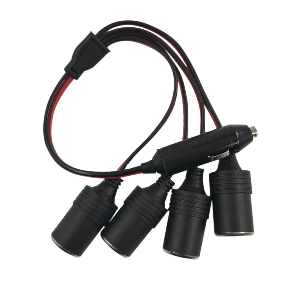 1 to 4 Car Cigarette Lighter DC 12V Power Charger Adapter Female Socket Plug