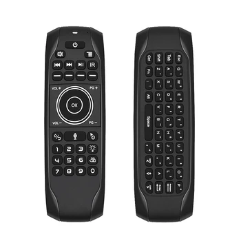 

G7 Fly Air Ergonomic Mouse Mini Keyboard For Win10 Double-sided 6-Axis Gyro LED Backlit keyboard Voice Remote Control