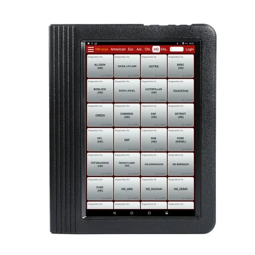 launch X431 V+ HD3 Wifi Bluetooth Тяжелый грузовик диагностический инструмент Бесплатное обновление онлайн на 1 год