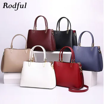 

100% real cow leather bag women's handbag genuine leather bag ladies purse white wine red black shoulder hand bags for women new