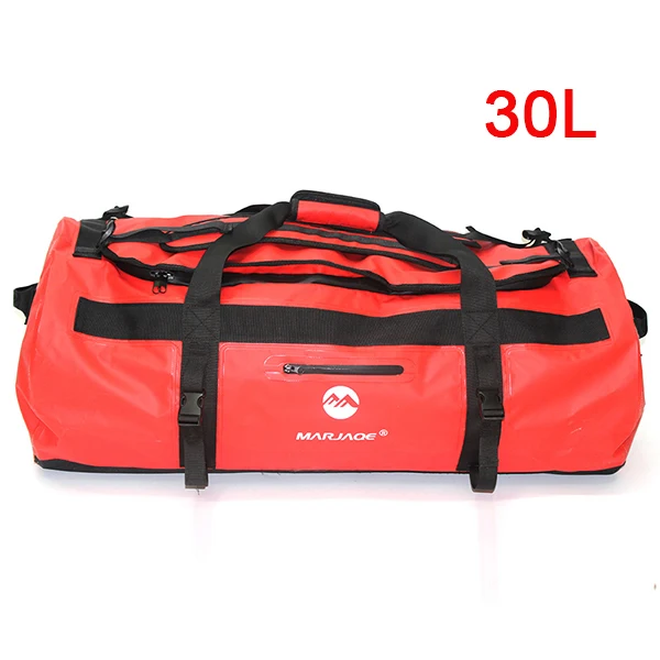 30Lred Открытый кемпинг ПВХ водонепроницаемая сумка для хранения сухих мешков для рафтинга каноэ катание на лодках Каякинг речной поход плавание дорожная сумка - Цвет: 30Lred
