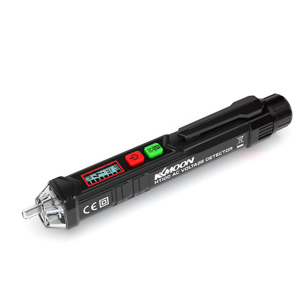 KKmoon Portable Non-Contact AC Voltage Tester Pen Shaped V～Alert Detector with Sound and Light Alarm 