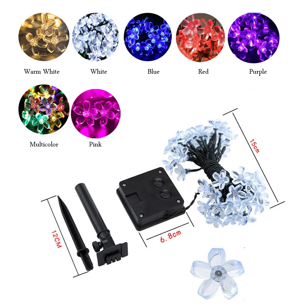10899円 【保証書付】 送料無料 Cherry Flower Outdoor Solar String Lights 23FT 7M 50LEDS Fairy Blossom Chr 10899円 【保証書付】 送料無料 Cherry Flower Outdoor Solar String Lights 23FT 7M 50LEDS Fairy Blossom Chr